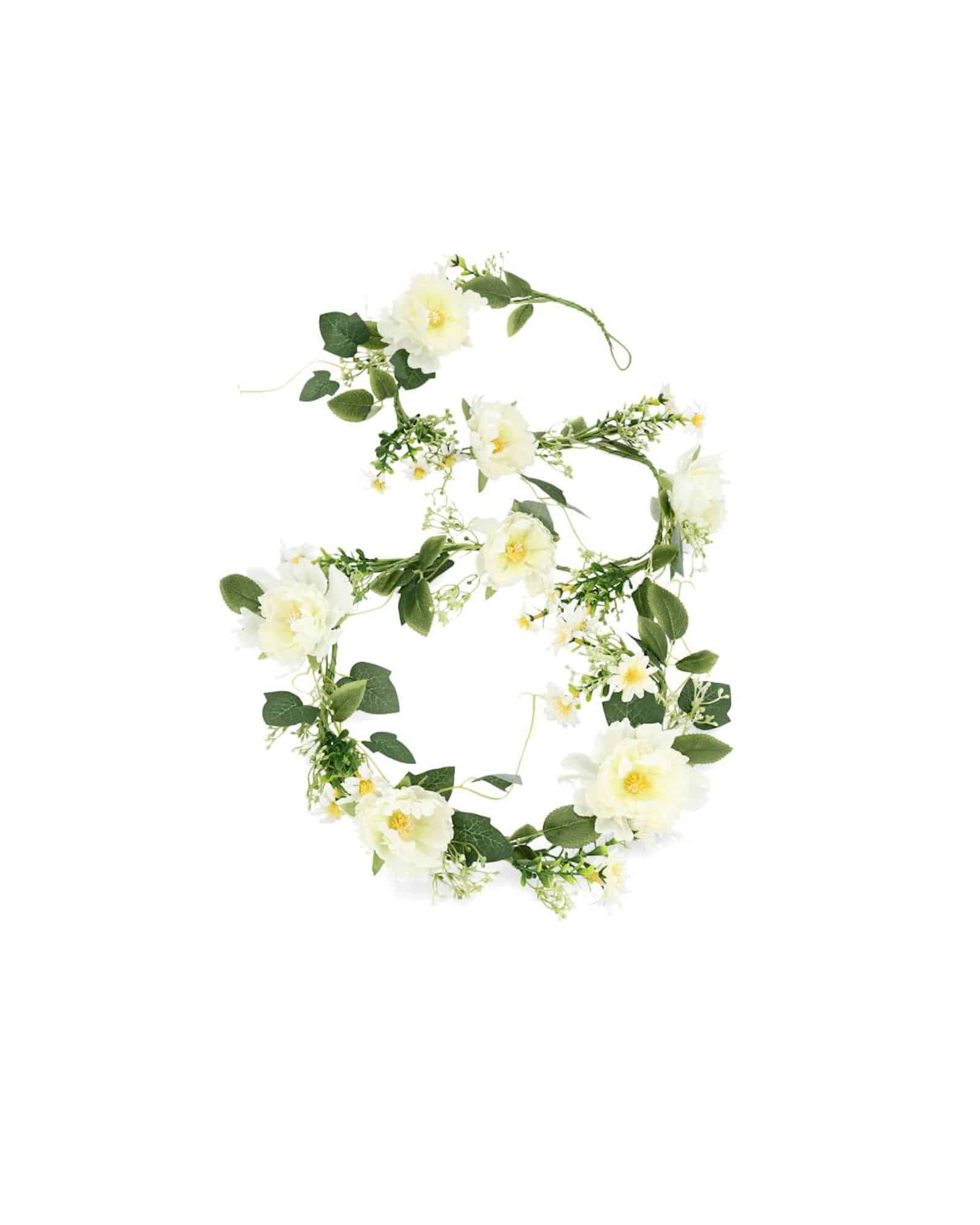 Blomgirlang Vit 150 cm