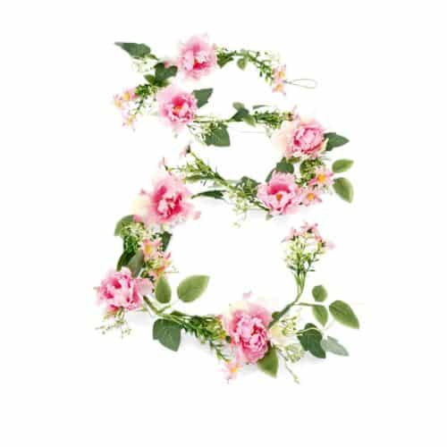 Blomgirlang rosa 150 cm