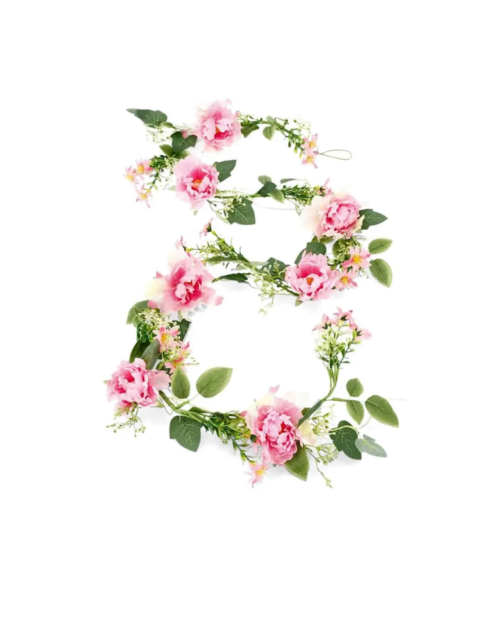 Blomgirlang rosa 150 cm