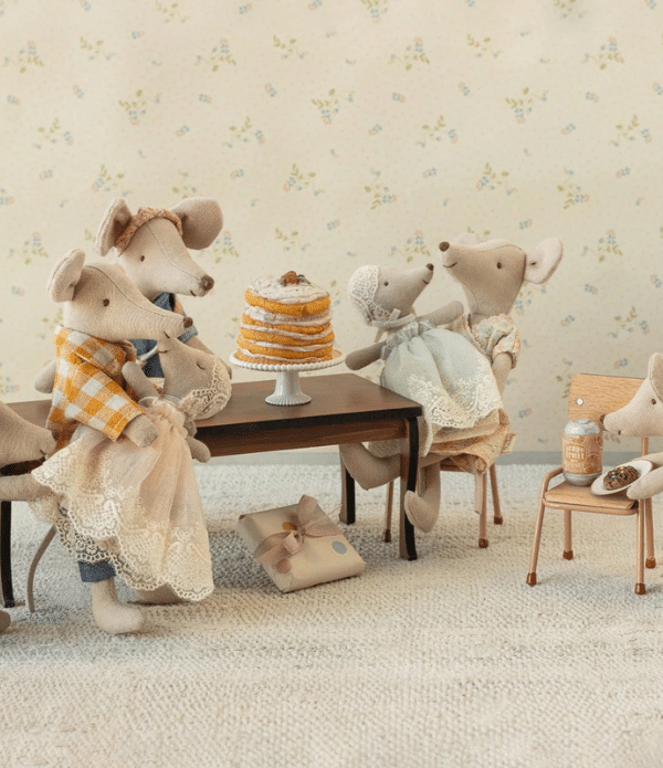 Maileg Baby mus i klänning Powder - Bild 3