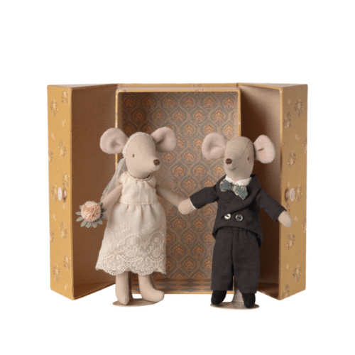 Maileg Bröllopsmöss Par i Ask – Mum och Dad