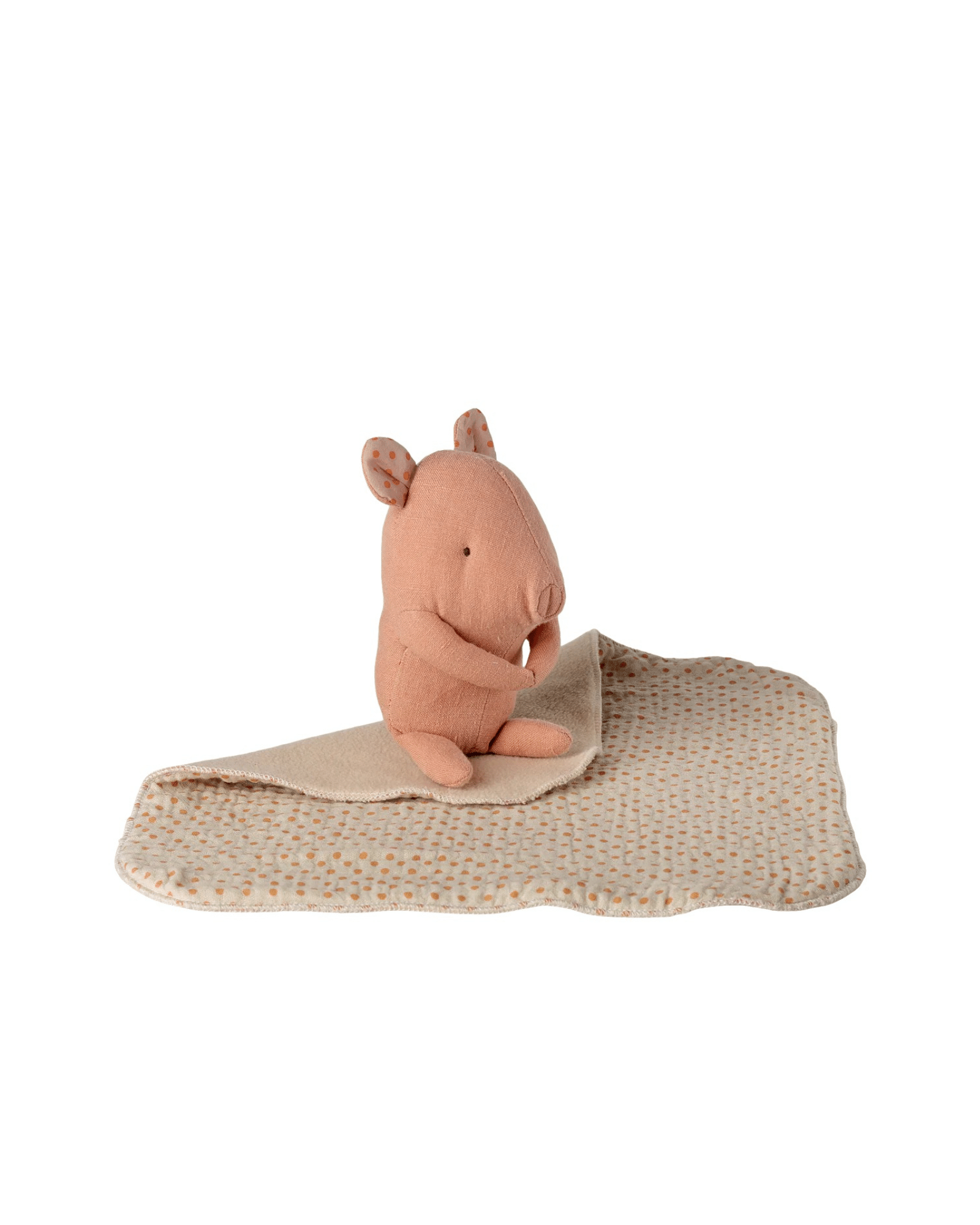 Maileg Lullaby friends gris mini – Rose | Mjuk gris med snuttefilt - Bild 2