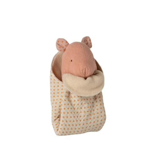 Maileg Lullaby friends gris mini – Rose | Mjuk gris med snuttefilt