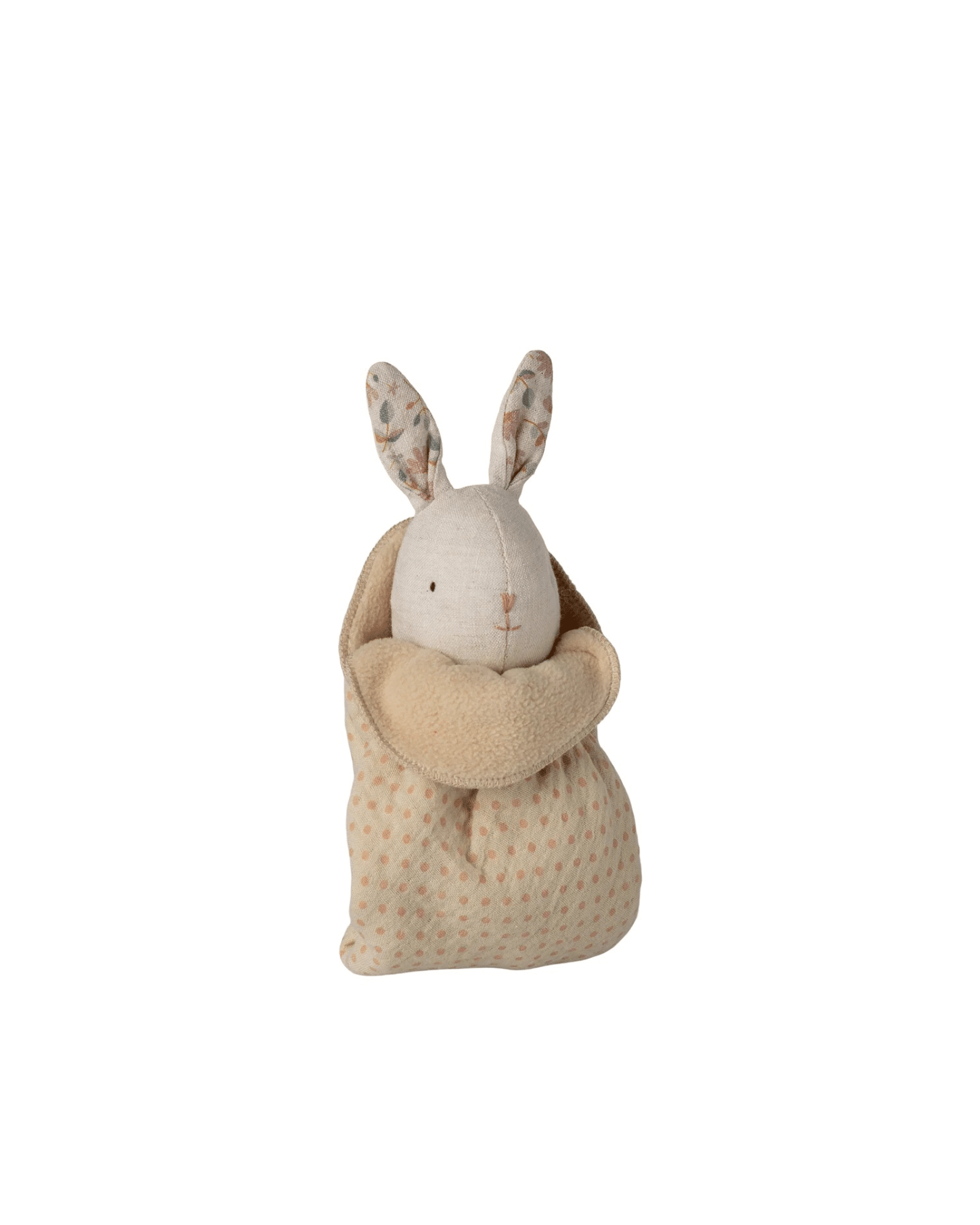 Maileg Lullaby friends kanin mini – Nature | Mjuk kanin med snuttefilt