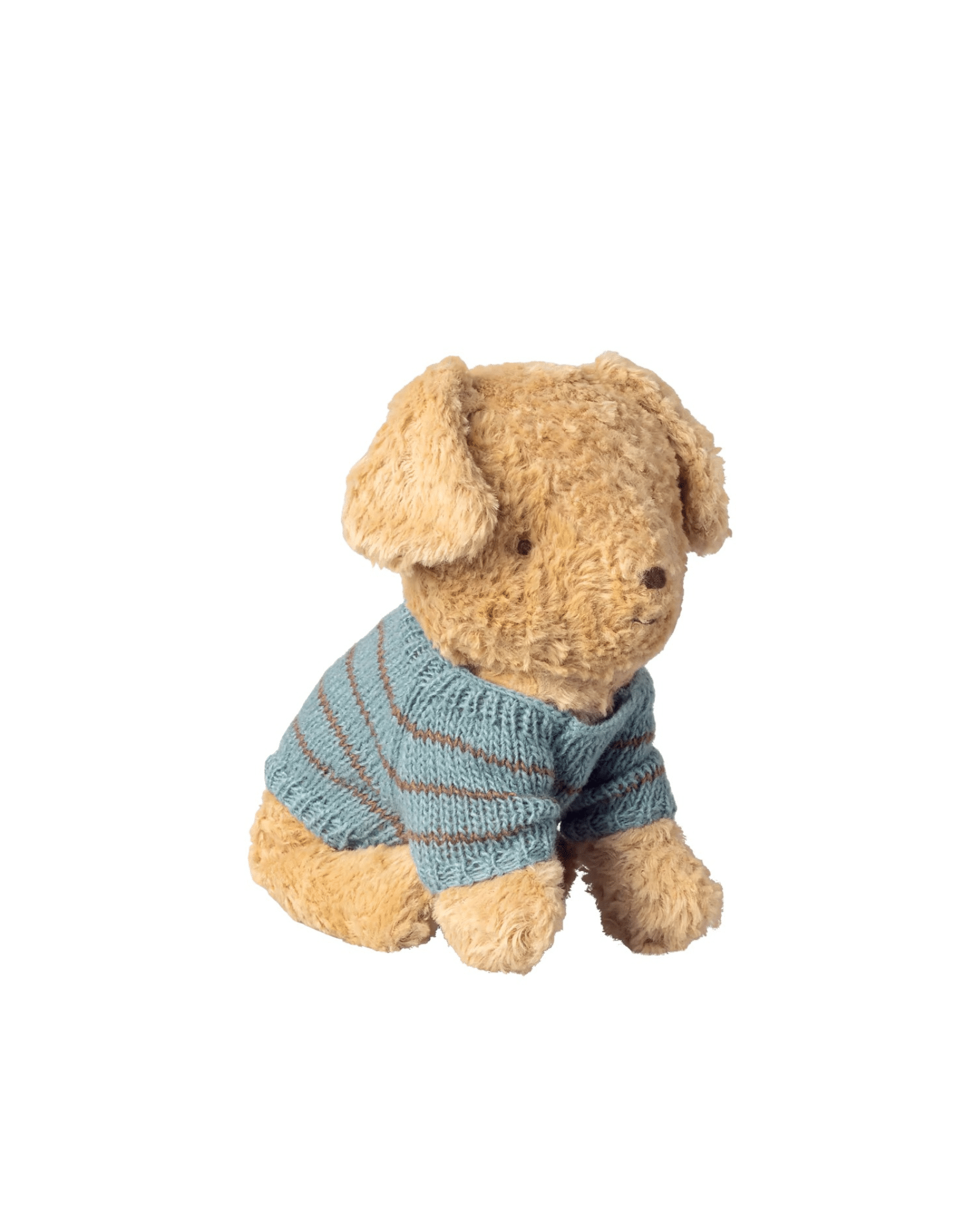 Maileg stickad tröja till valp – Dusty Blue | Puppy supply Small - Bild 3