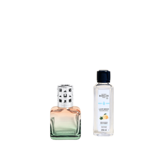 Maison Berger Glacon Peach/Green Giftset – Doftlampa med Zest of Verbena 250 ml