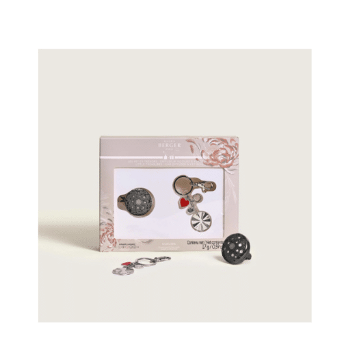 Maison Berger Les Petits Trésors Ophelia Gun Metal Presentbox – Bilparfym & Nyckelring