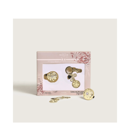Maison Berger Presentset Les Petits Trésors Ophelia Gold – Bilparfym & Nyckelring