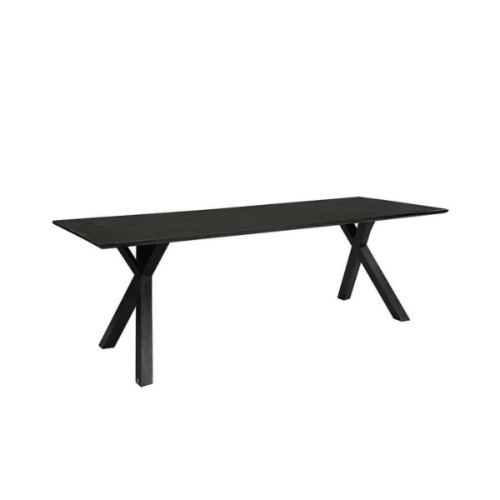 Matbord i massiv ek 200x90 svart Tree – Artwood