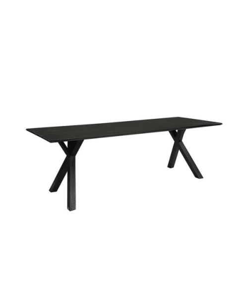 Matbord i massiv ek 200x90 svart Tree – Artwood