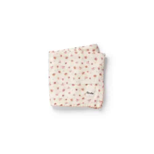 Petit Muslinfilt River Rose – bambu/bomull babyfilt 80x80 cm