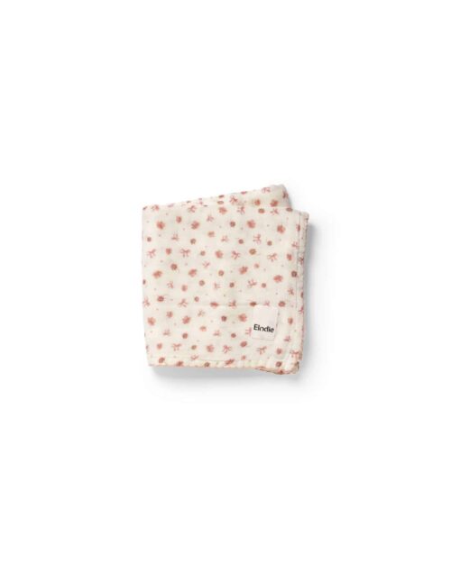 Petit Muslinfilt River Rose – bambu/bomull babyfilt 80x80 cm