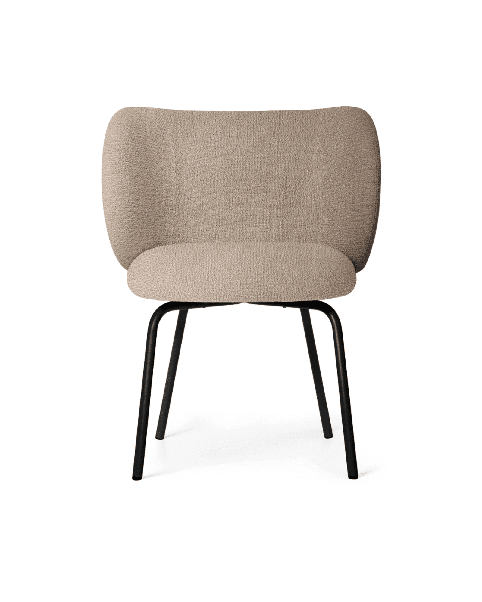Rico Dining Chair - Black - Bouclé