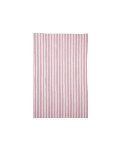 SVEA rosa randig kökshandduk 50x70
