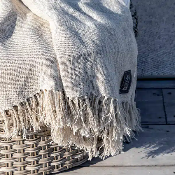 Artwood TOLEDO Fotpall i Konstrotting – Rund Classic grey - Bild 10