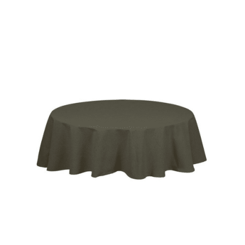 VIDE GRÖN/40 rund duk Ø160 cm – återvunnen bomull & polyester
