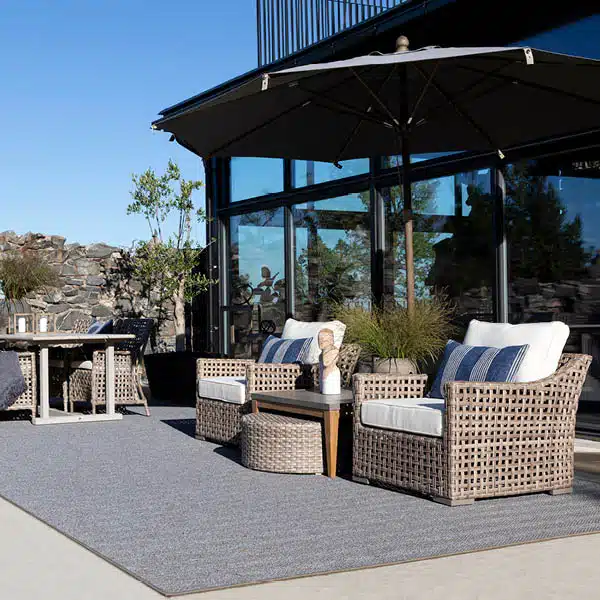 Artwood TOLEDO Fotpall i Konstrotting – Rund Classic grey - Bild 7