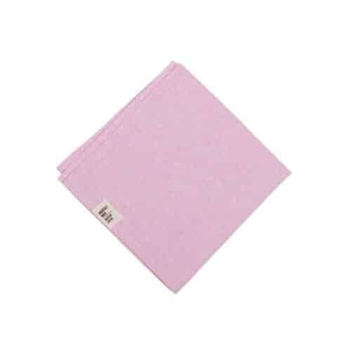 Vide servett rosa 45x45 cm – återvunnen bomullsservett med linnekänsla