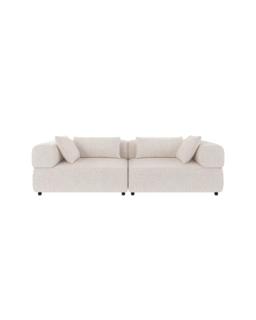 3-sitssoffa, Oscar #1 ljusbeige, 246x105x67 cm