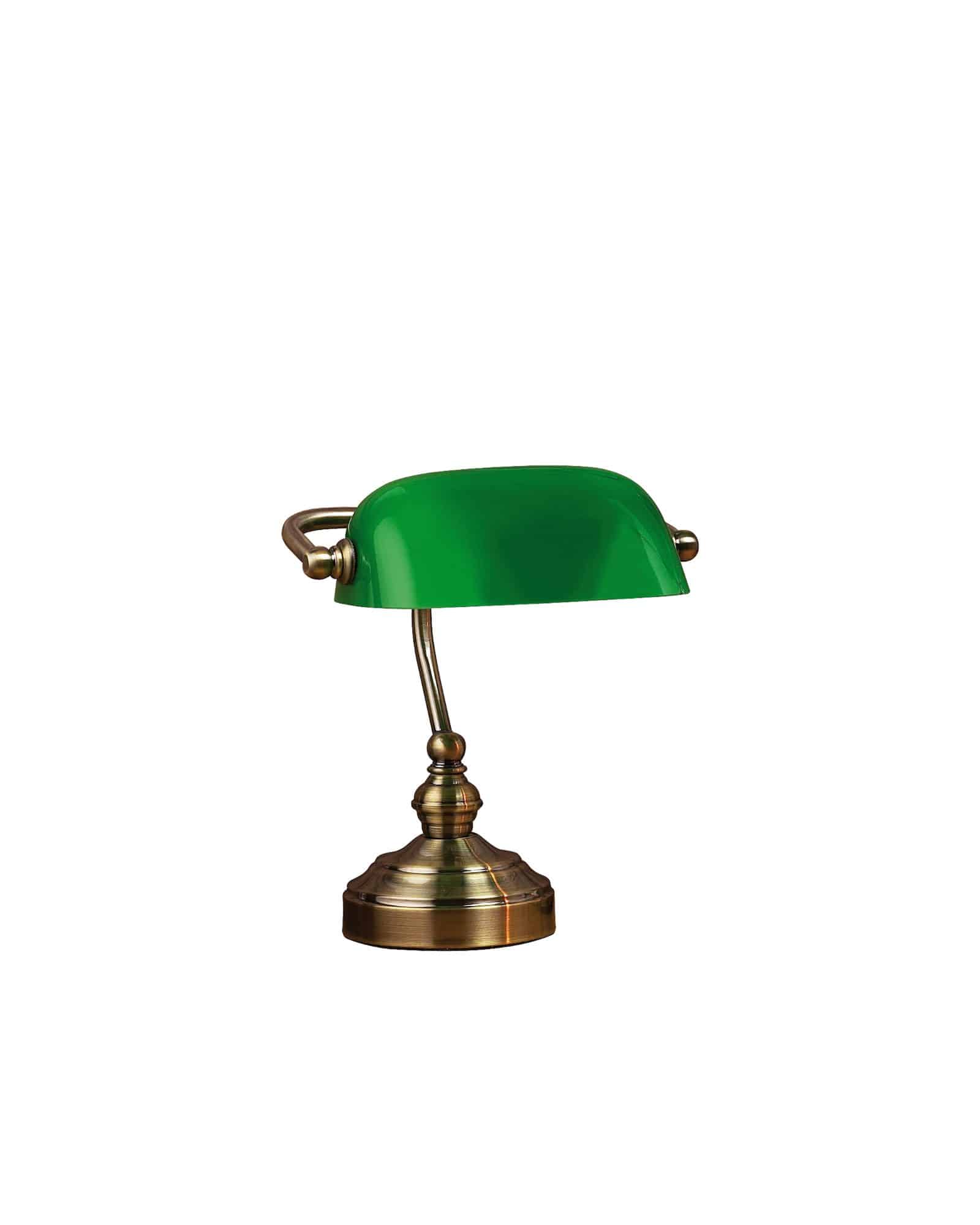 Markslöjd Bordslampa Bankers 25 cm Oxid/Grön