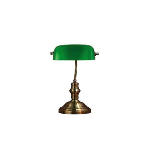 BANKERS Table 42 cm Oxide/Green Skrivbordslampa