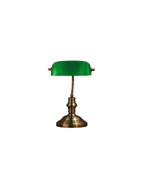 BANKERS Table 42 cm Oxide/Green Skrivbordslampa