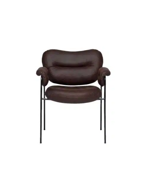 Fogia Bollo Dining Chair – Vintage Dark Chocolate (RAL 9005)