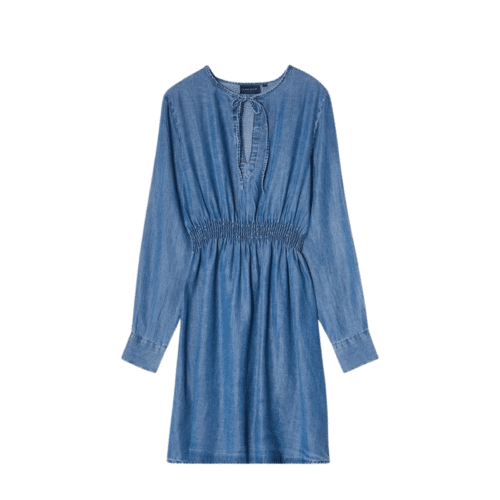 Lyocell Denim-klänning Medium Blue Denim