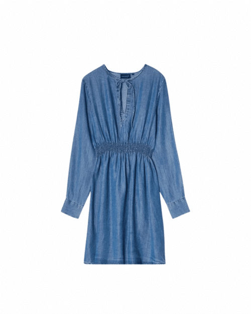 Lyocell Denim-klänning Medium Blue Denim