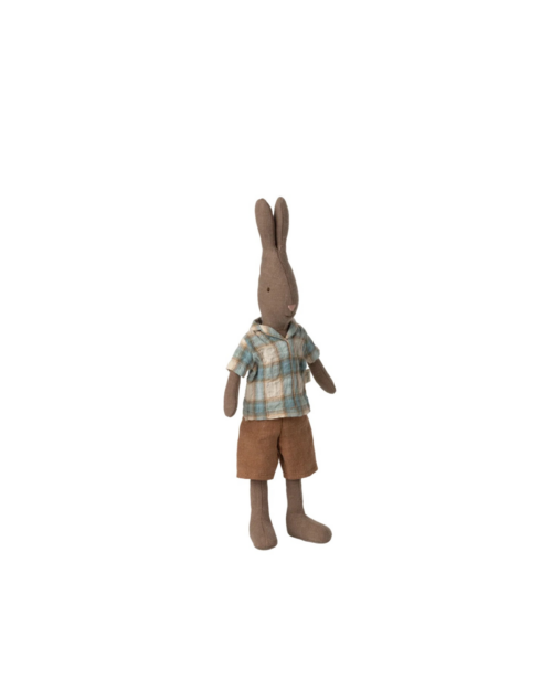 Maileg Rabbit Size 2 Brown – Skjorta och Shorts