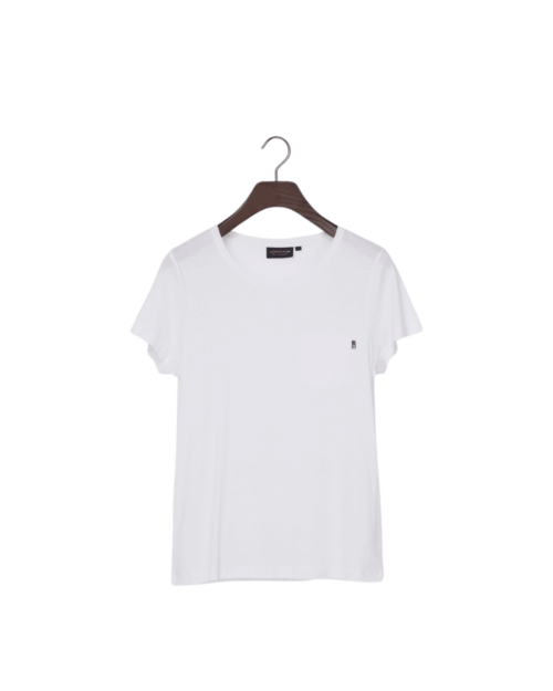 Ashley T-shirt i jersey, vit