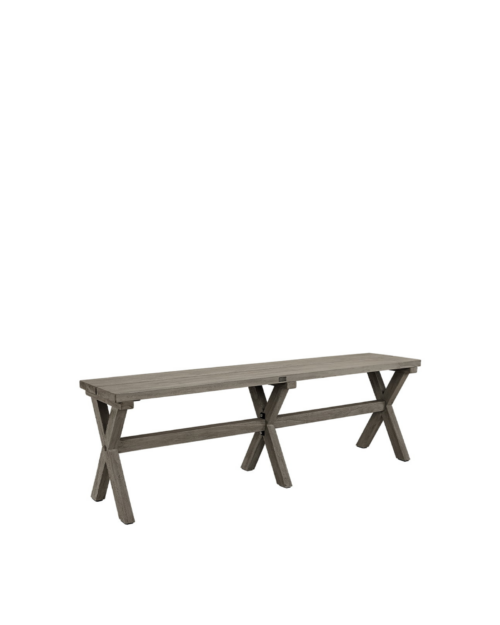 CROSS Bänk Teak Charcoal 220 cm