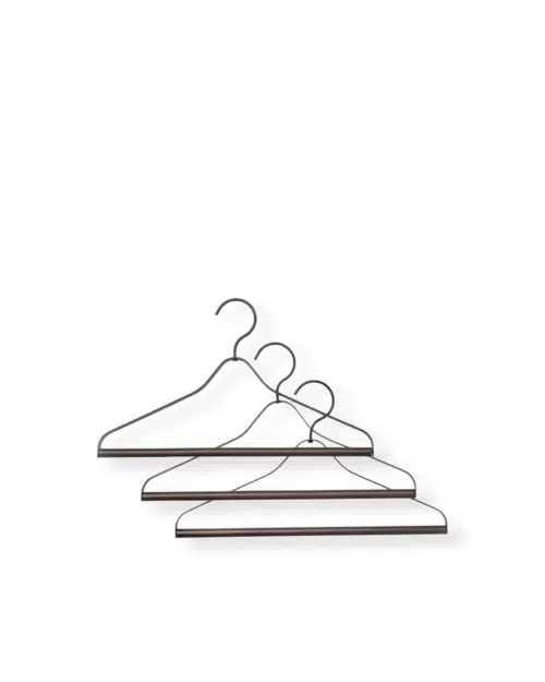 Coat Hanger Set of 3 Black