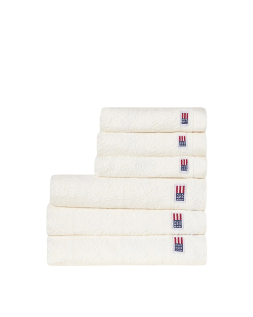 Lexington Velourhandduk med Jacquardornament Snow White