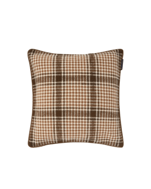 Lexington Rutigt Kuddfodral Brun/Kola/Ljusbeige