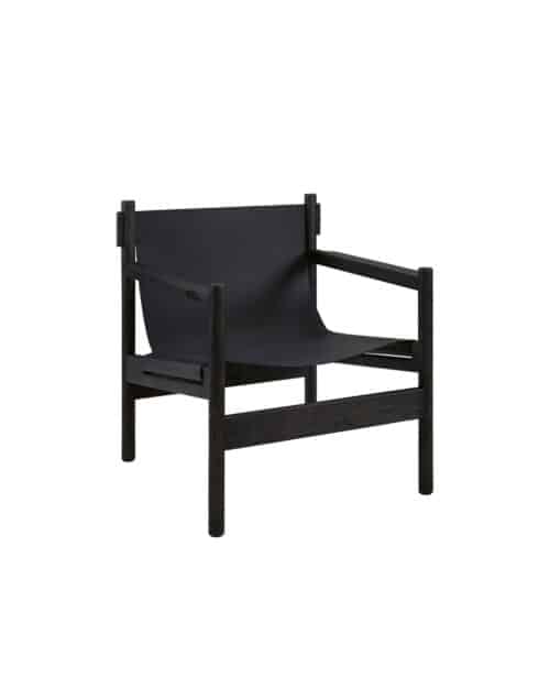Artwood Jordan skinnfåtölj Matt black taupe