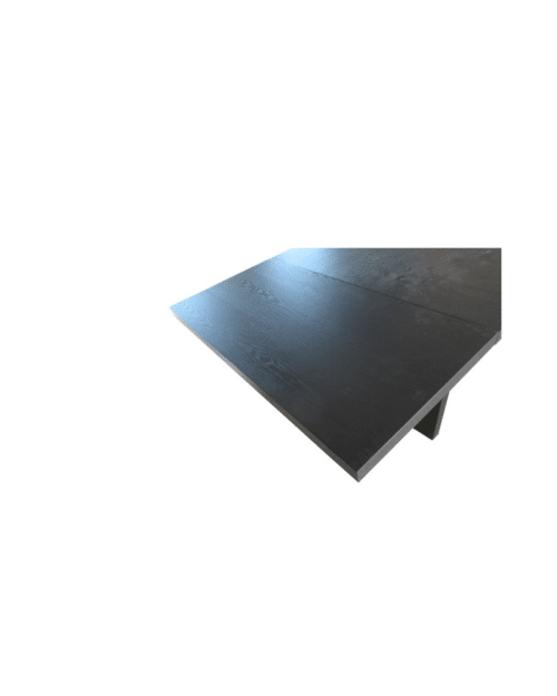 FRIBURG Klaff 90x45 cm Svart Svartlackerad Askfaner