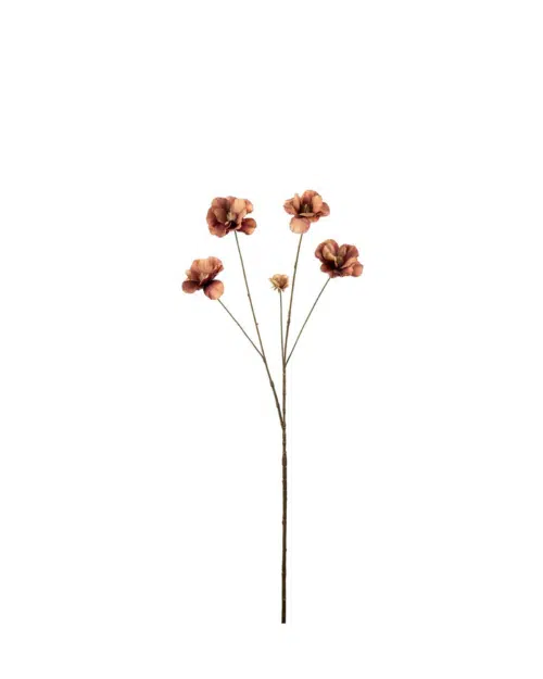 Konstgjord Brun Ranunkel 80 cm