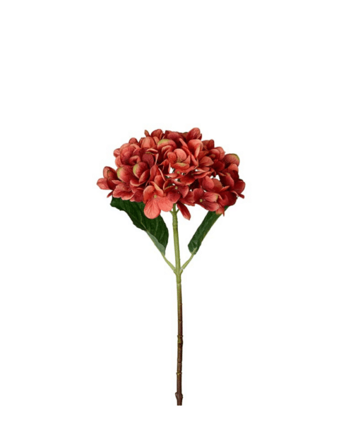 Konstgjord Orange Hortensia 48 cm