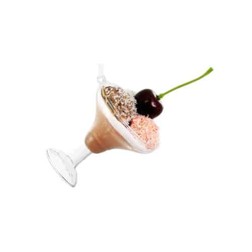 ShiShi Glasskål med Tre Glasskulor & Körsbär 16 cm