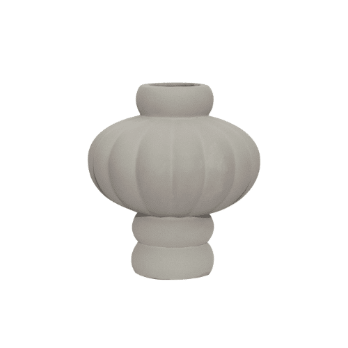 Louise Roe Balloon Vase 03 Sanded Grey – 40 cm