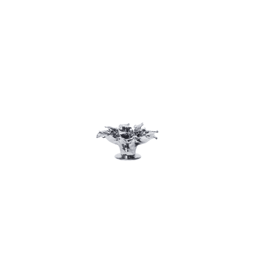 Holly Leaf Ljusstake – Silver