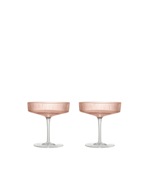 Ripple Champagnekupor 2-pack Blush