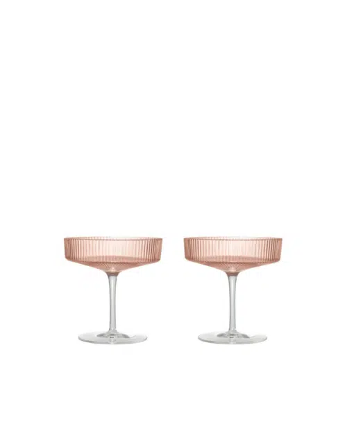 Ripple Champagnekupor 2-pack Blush
