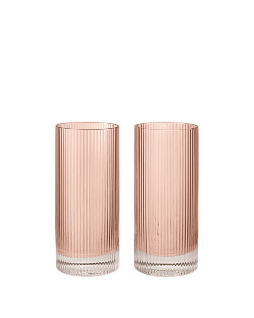 Ripple Highball Glas Blush – set om 2