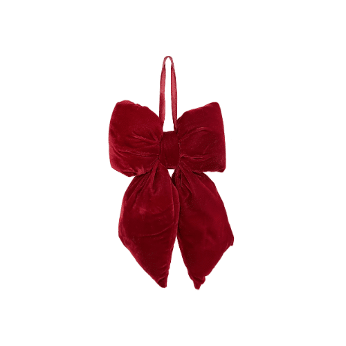 Sammetsrosett Röd 27 cm
