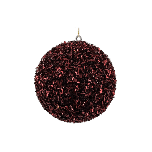 Glitterkula Röd 8 cm