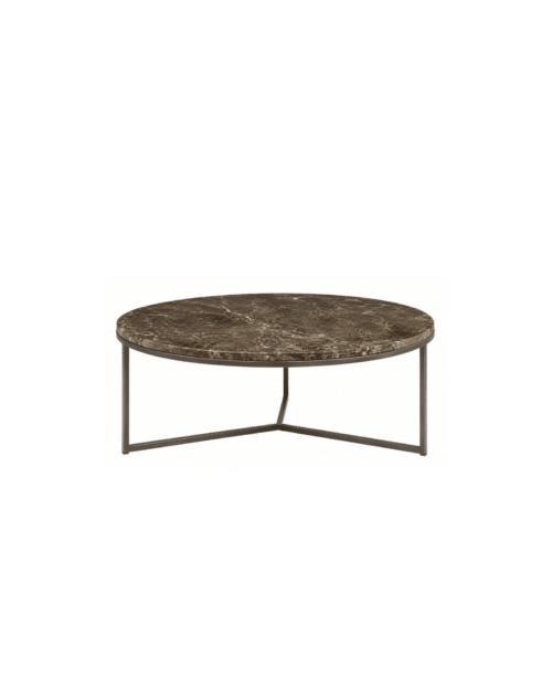 CEDES Marble Sidobord Ash Brown Ø 100 cm i Marmor