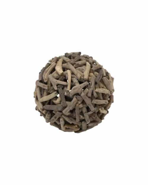 Dekorationskula av drivved 12 cm
