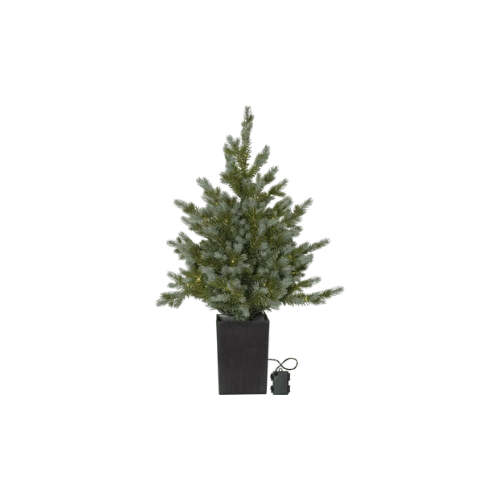 Julgran Greyland med LED – 95 cm, 80 varmvita ljus